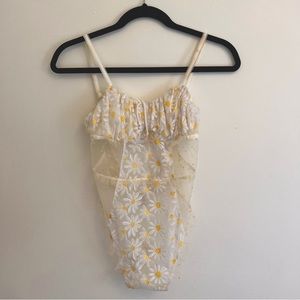 For Love & Lemons daisy lace bodysuit